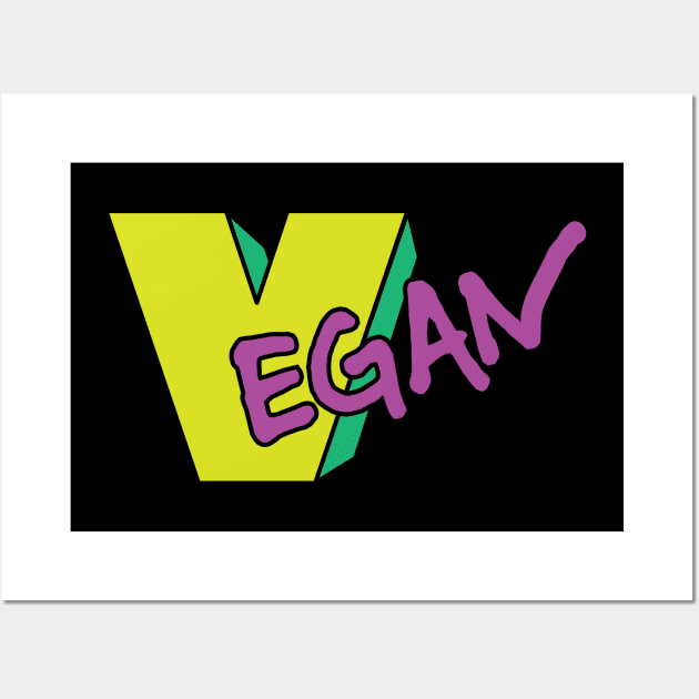 Vegan Logo Music TV Parody Wall Art by mindeverykind